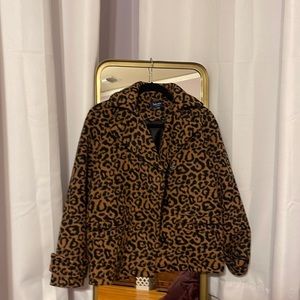 Splendid Cheetah Print Coat Size XS